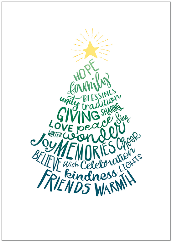 Many bright wishes for you to have a wonderful holiday season. Joyful Sentiments H3338KW-AA